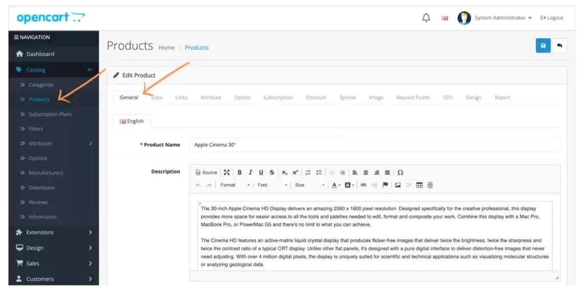 How to optimize your OpenCart store for SEO, 4. Optimizing Product Descriptions and Content