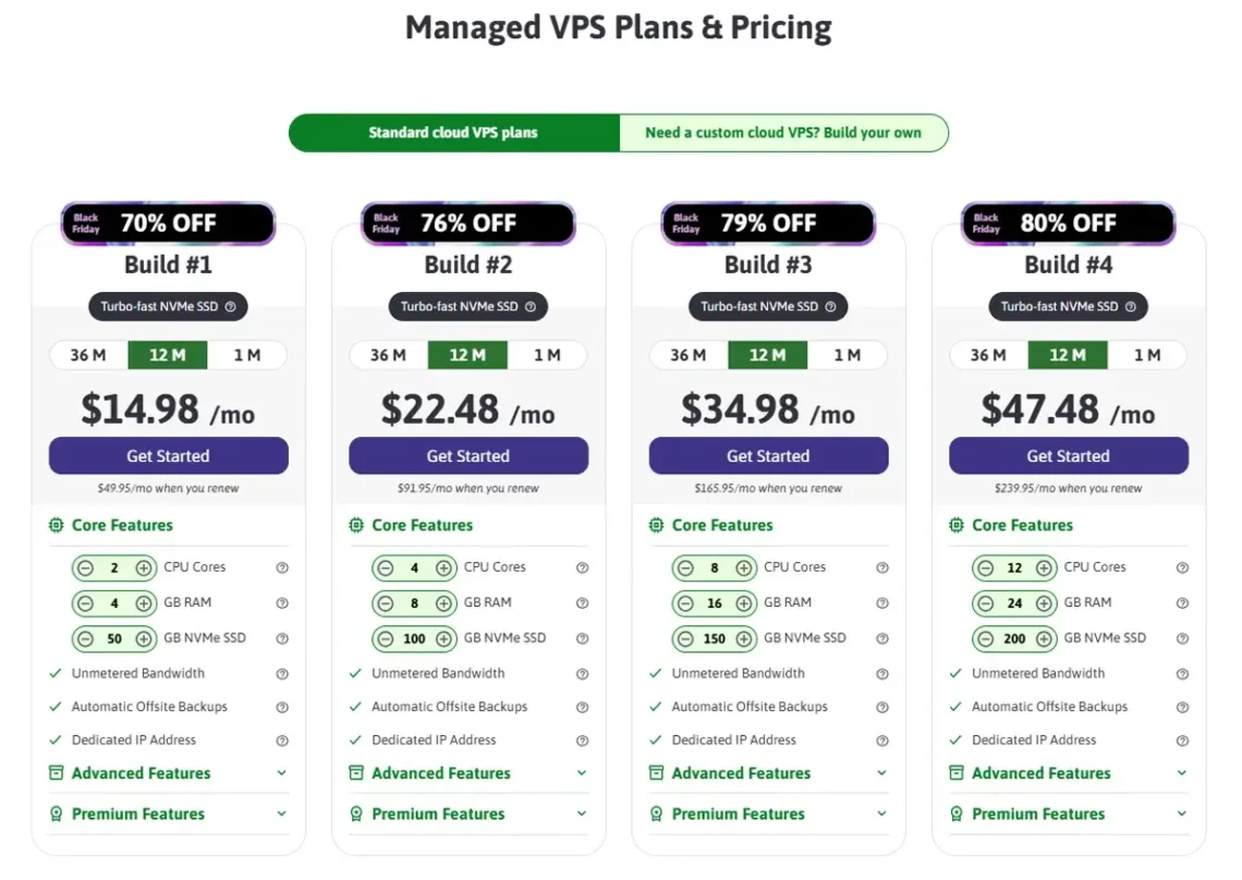 Black Friday Web Hosting 2025, Black Friday Managed Cloud VPS Deals (Up to 80% Off)